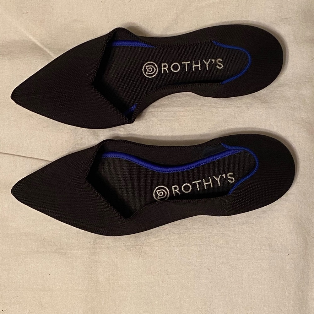 Rothys black pointed flats